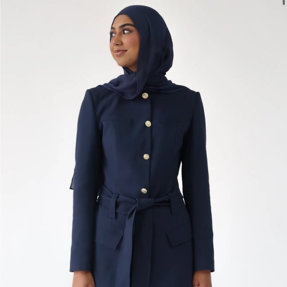 Summer Evenings Navy Belted Jacket